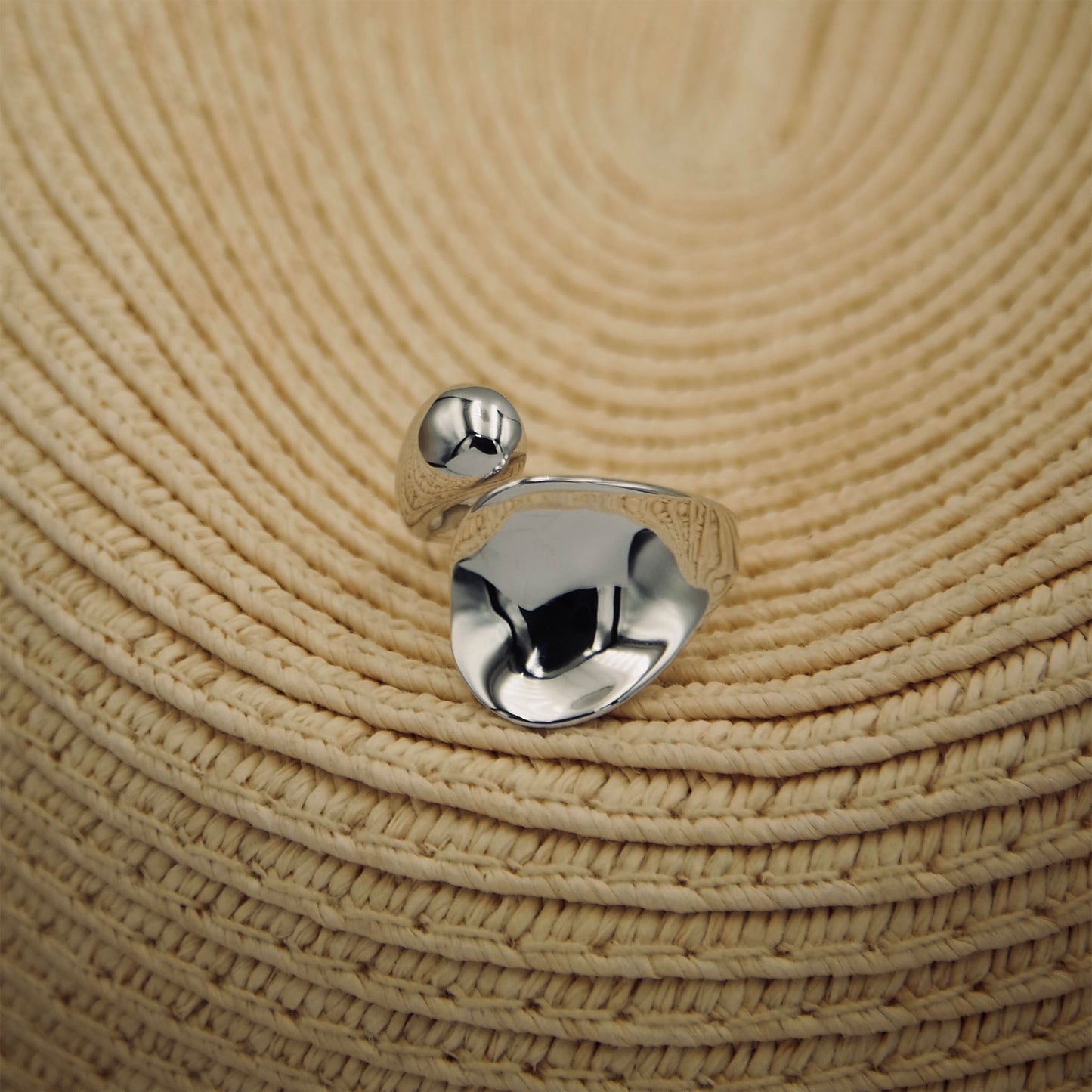 Sterling Silver Bohemian Loop - Adjustable Ring