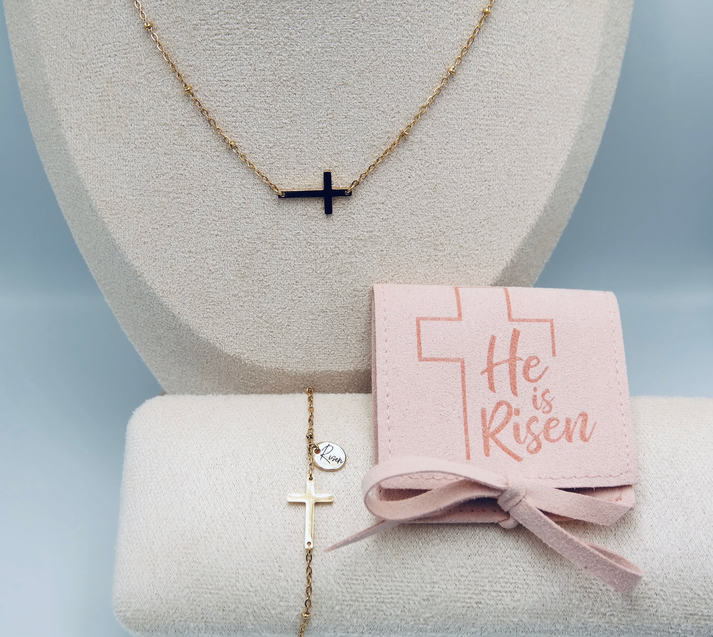 He is Risen Necklace - Gold (50cm)