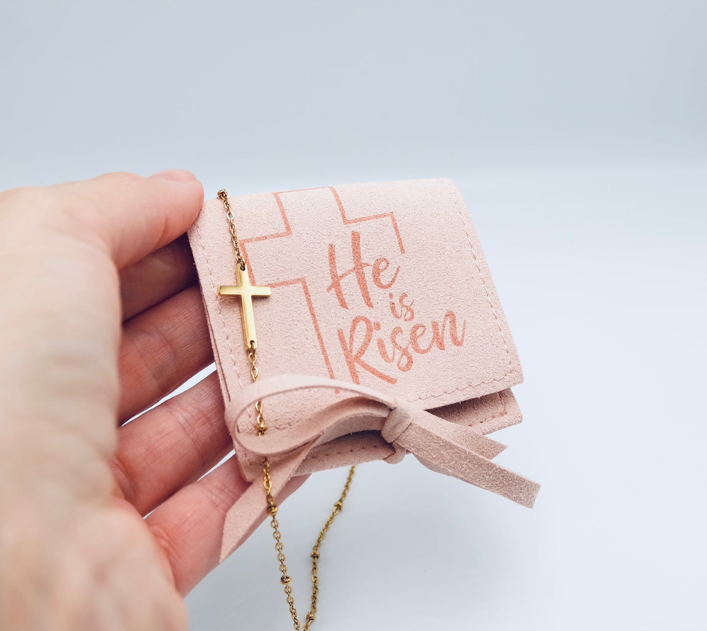 He is Risen Necklace - Gold (50cm)