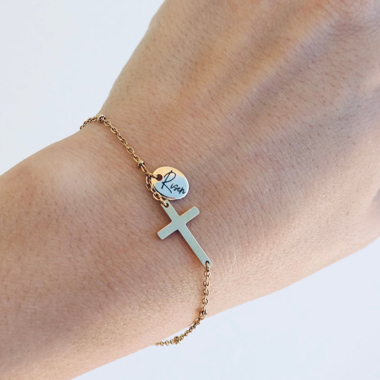 He Is Risen Bracelet - Gold