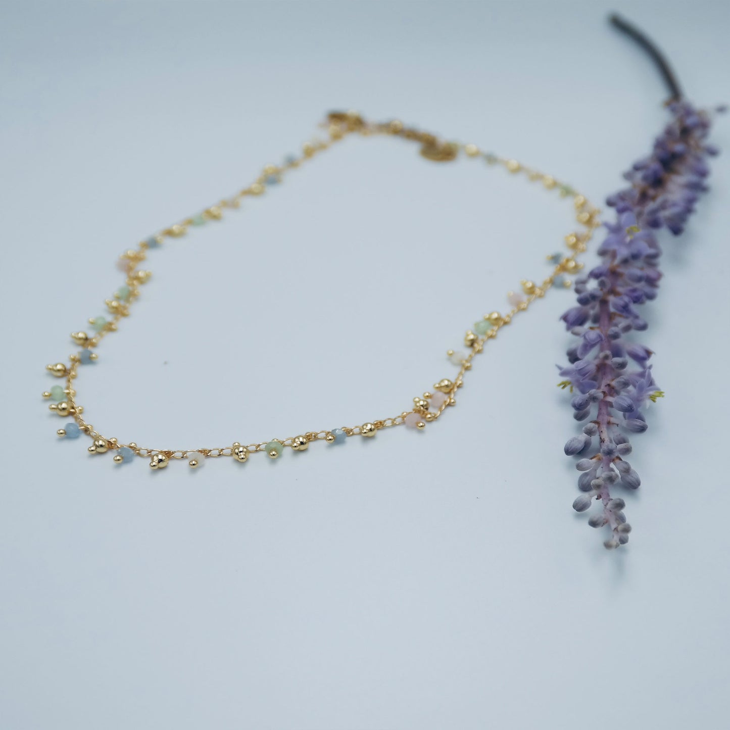 The Lola Necklace - Natural Coloured Beaded Necklace