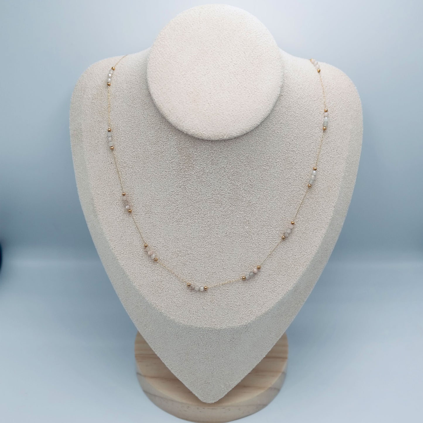 Natural Stone Beaded Necklace