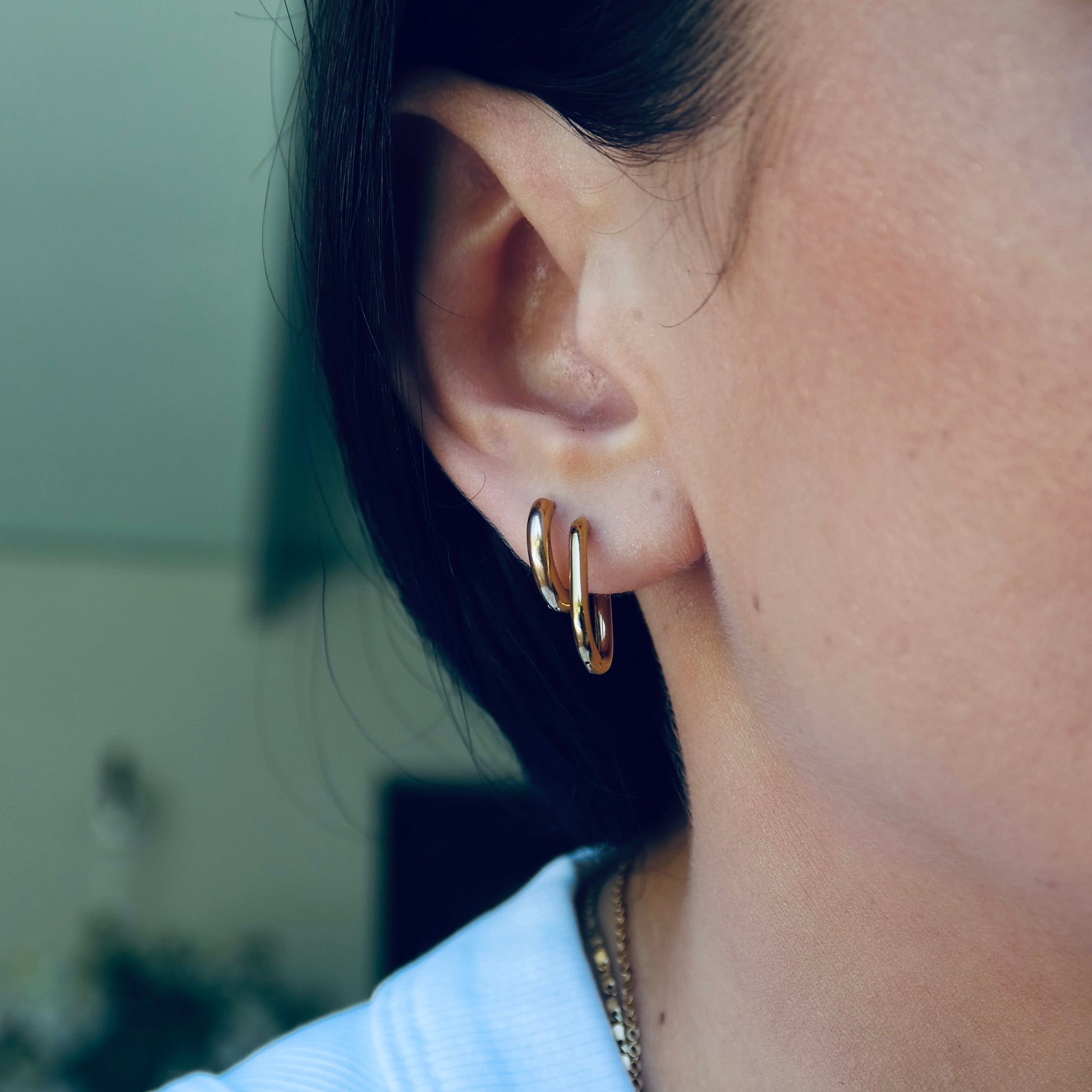 Gym proof, stackable earrings