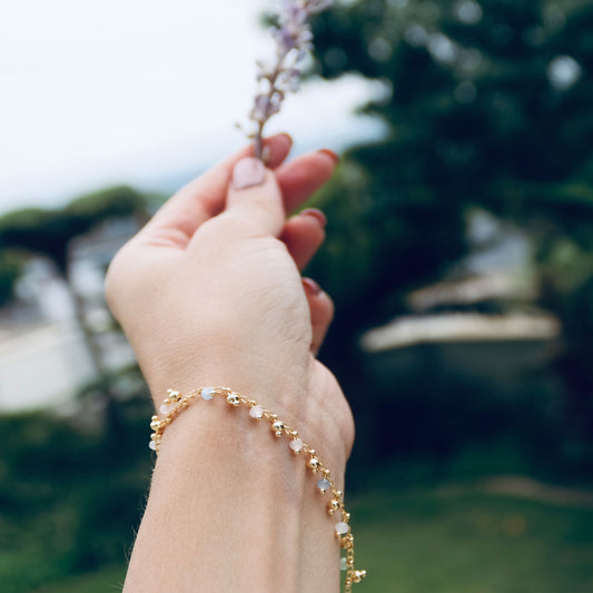 The Lola Bracelet - Natural Coloured Beaded Bracelet