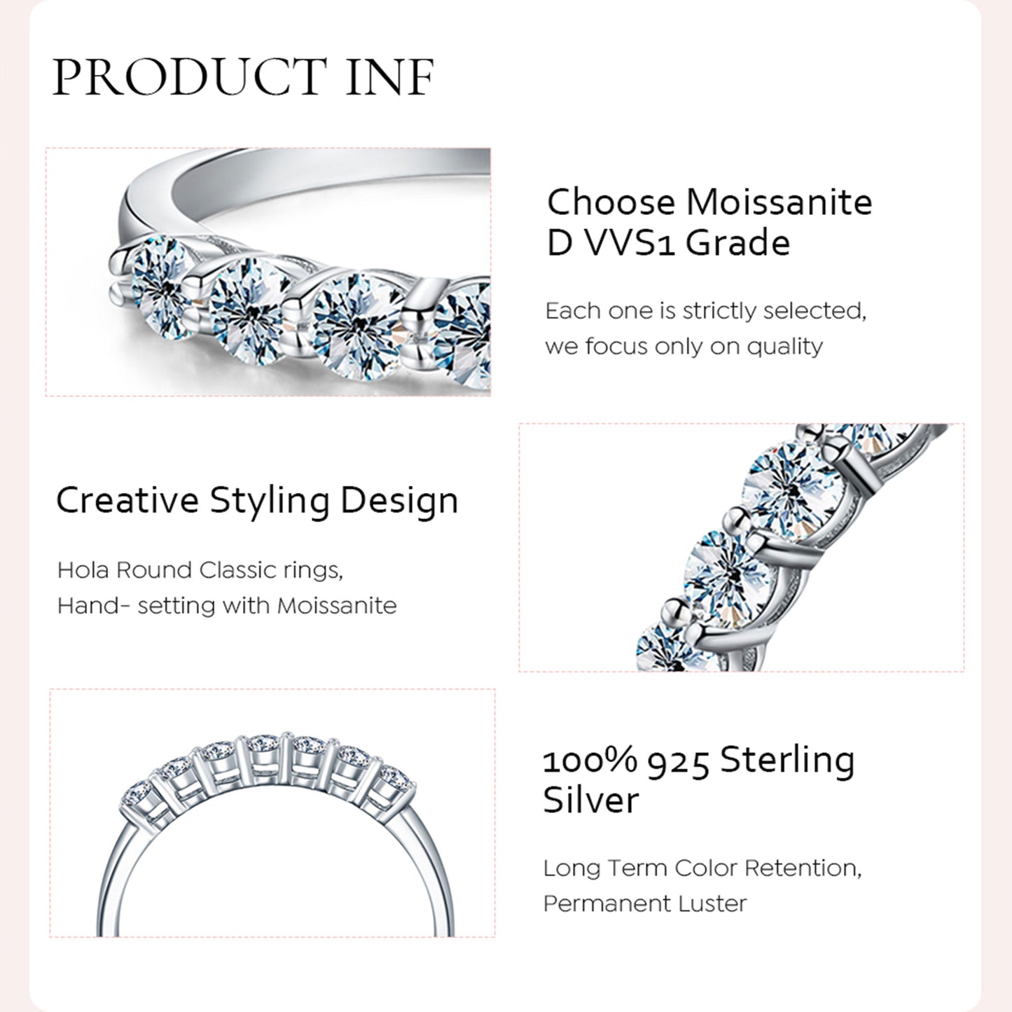 Brilliant Moissanite Ring