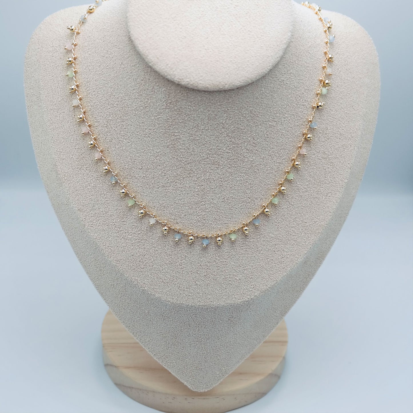 The Lola Necklace  - Natural Coloured Beaded Necklace