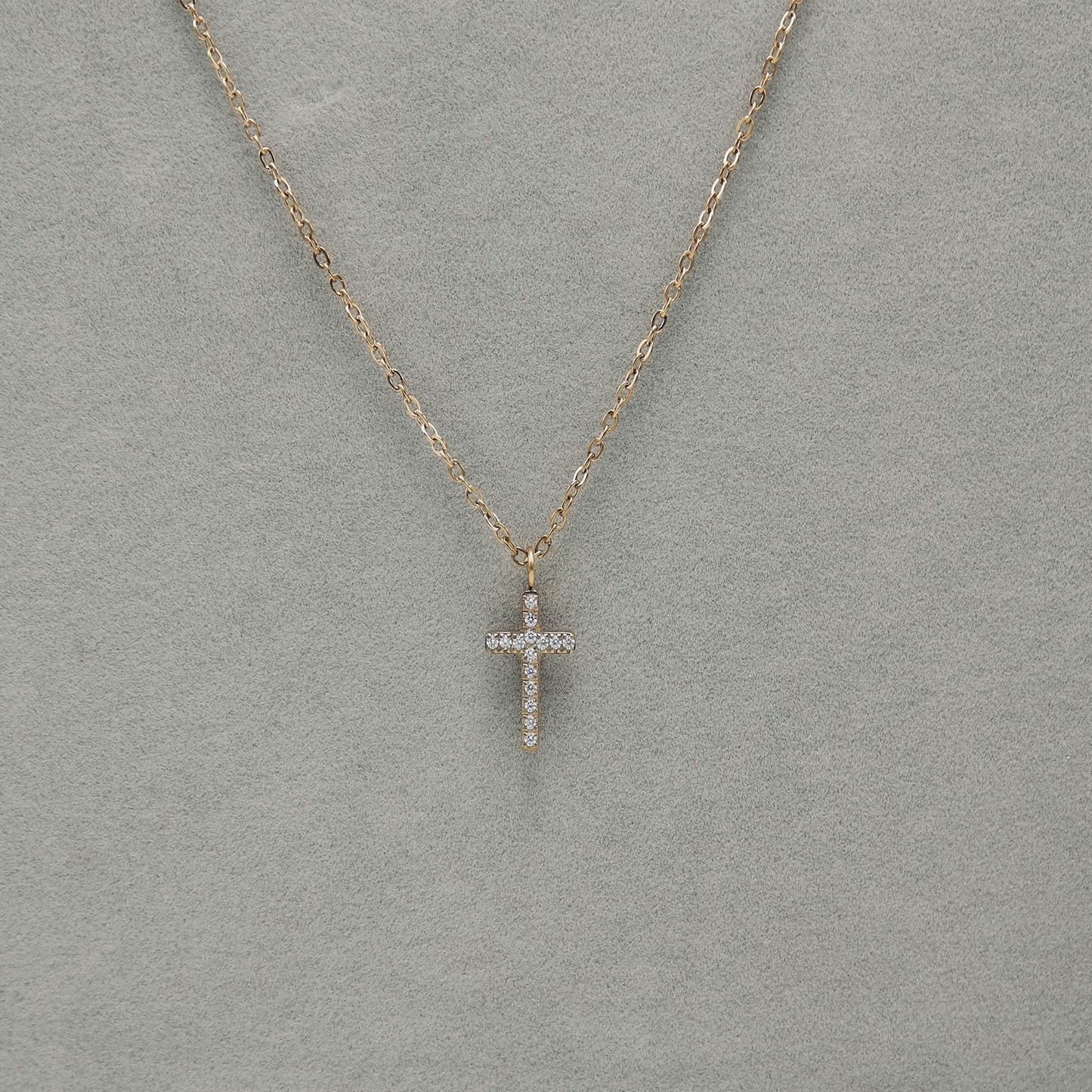 Cross Necklace - Water/Tarnish Resistant