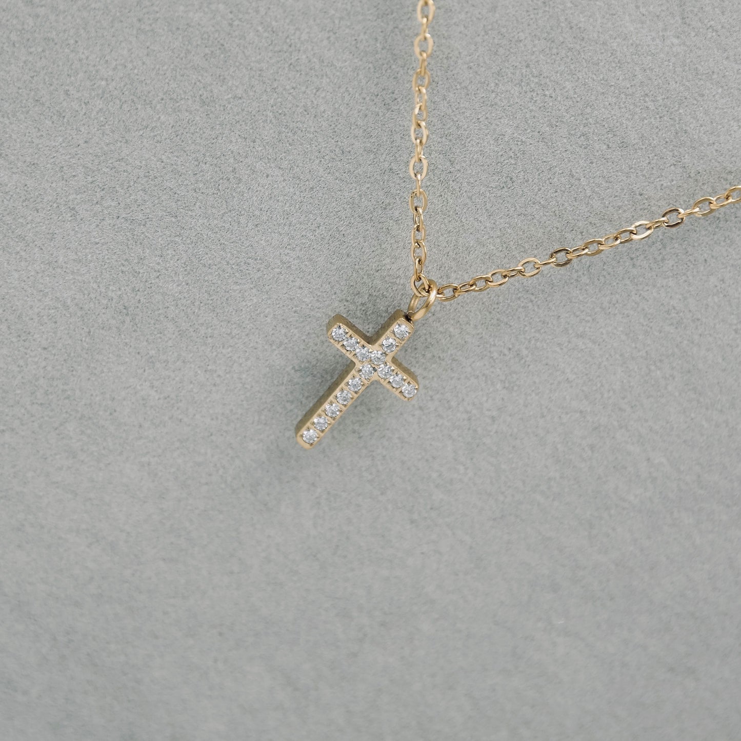 Cross Necklace - Water/Tarnish Resistant