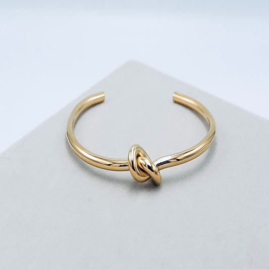 Knot Bangle -  Water/Tarnish Resistant