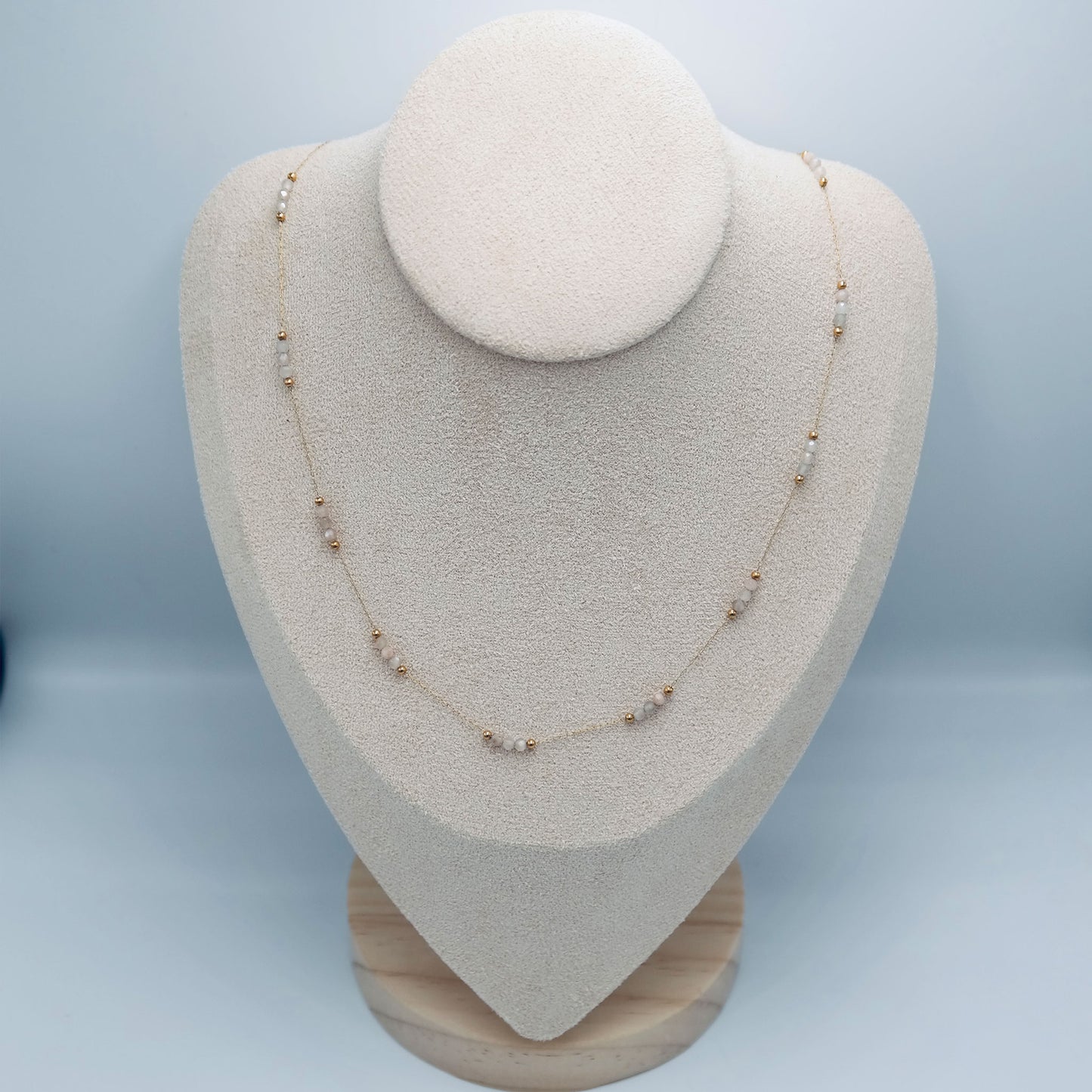 Natural Stone  Beaded Necklace